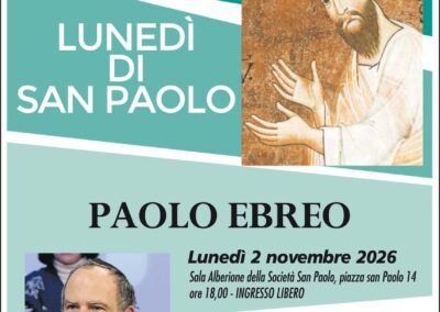Lunedì di san Paolo con professor Marco Cassuto Morselli
